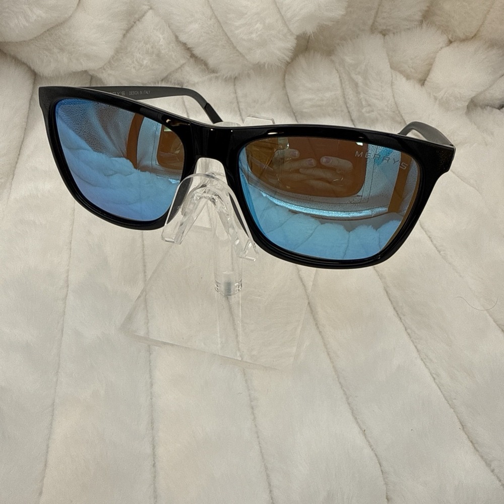 Merry's Exclusive Matte Black Polarized Sunglasses - S8286 56-16-140 Italy HOT